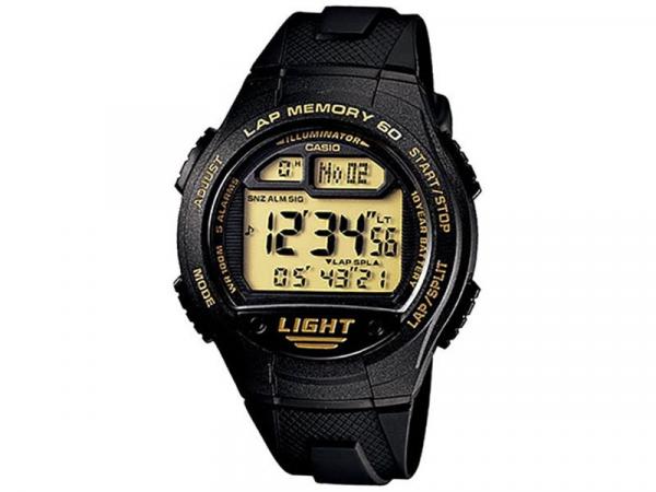 Relógio Masculino Casio W-734-9AV Digital - Resistente à Água com Cronômetro e Calendário