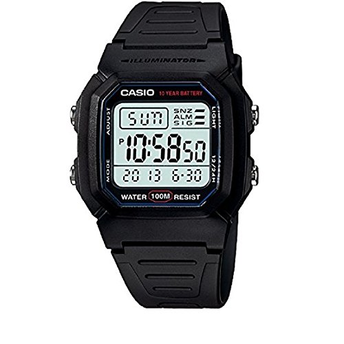 Relogio Masculino Casio W-800H-1AVDF - Preto