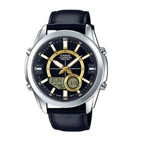 Relógio Masculino Casio Word Time Amw-810l-1avdf - Prata/Preto