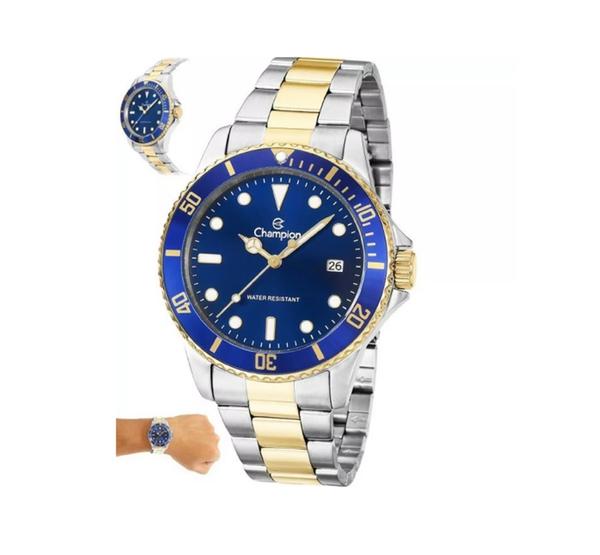 Relógio Masculino Champiom Azul com Dourado - REF. CA31266A - Champion