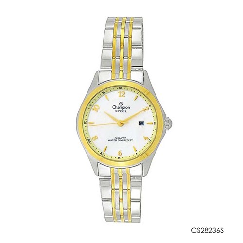 RELOGIO MASCULINO CHAMPION BICOLOR CS28236S - Branco