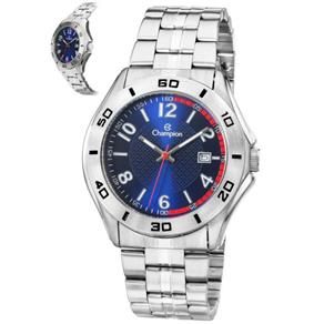 Relógio Masculino Champion Prata com Dial Azul CA30212F