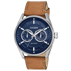 Relógio Masculino Citizen BU4020-01L - a Prova D` Água / Pulseira de Couro