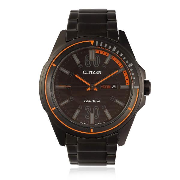 Relógio Masculino Citizen Eco-Drive Analógico TZ20162J Aço Negro