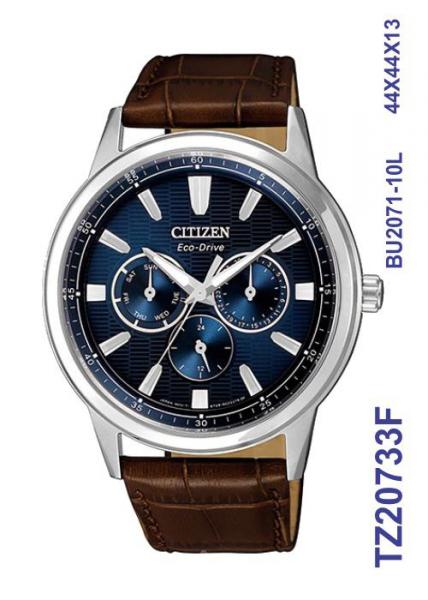 Relogio Masculino Citizen Eco-Drive Couro TZ20733F