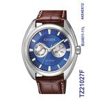 Relogio Masculino Citizen Eco-drive Couro Tz21027f