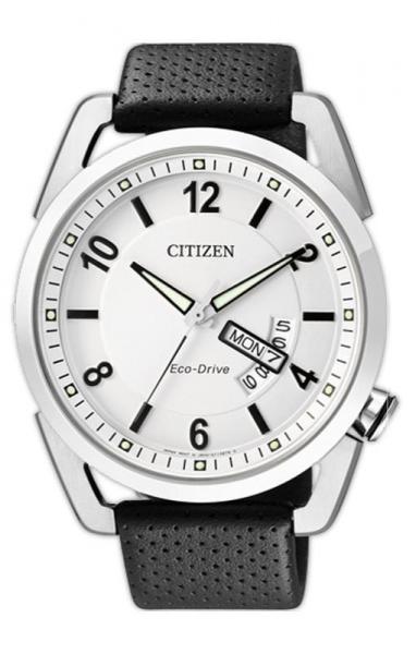 Relógio Masculino Citizen Eco-Drive TZ20028Q 42mm Couro Preto