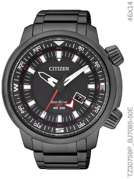 Relógio Masculino Citizen Eco-drive TZ30759P Preto