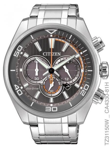 Relógio Masculino Citizen Eco-drive Tz31150w Aço Inoxidável Prata