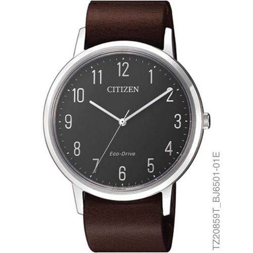 Relógio Masculino Citizen TZ20859T Eco-Drive Slim Café