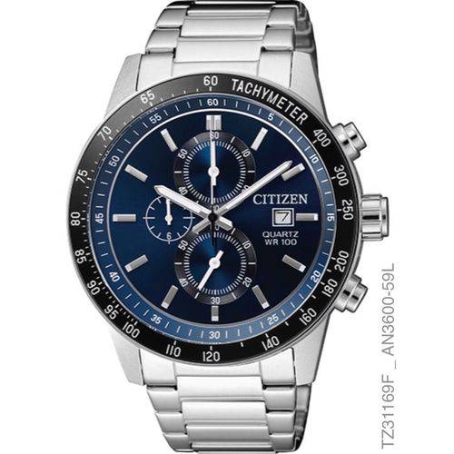 Relógio Masculino Citizen TZ31169F Cronografo Aço Inoxidável Prata