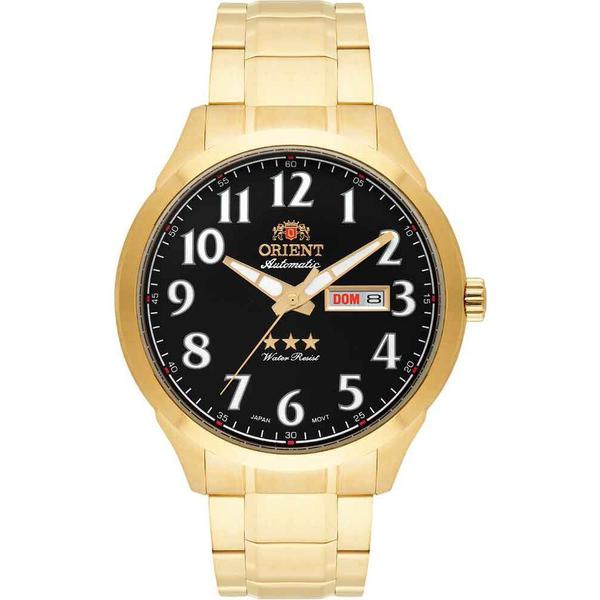 Relogio Masculino Clássico Dourado Orient 469GP074 P2KX