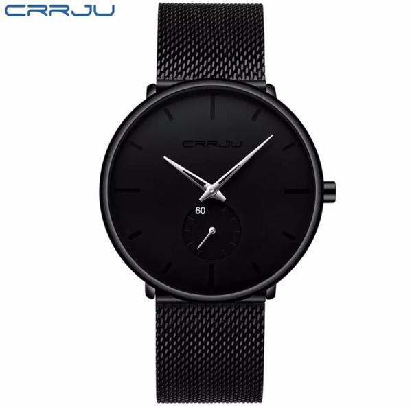 Relógio Masculino com Pulseira de Aço Inox a Prova D'Água CRRJU - NANO