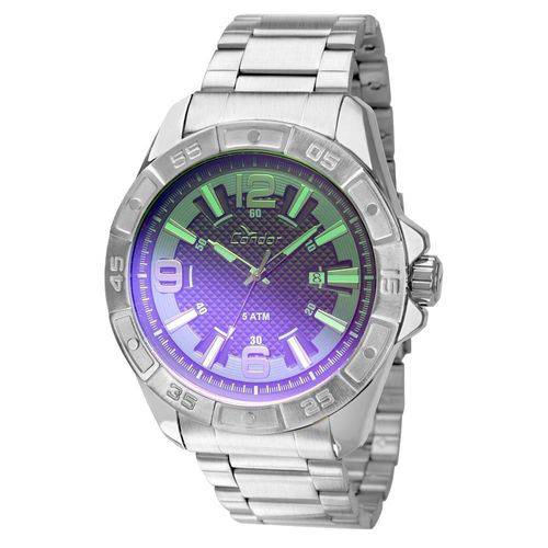 Relogio Masculino Condor Analogico Big Case - Co2315ak/3v - Verde/prata