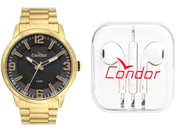 Relógio Masculino Condor Analógico CO203AKWG/K4P - Dourado com Acessório