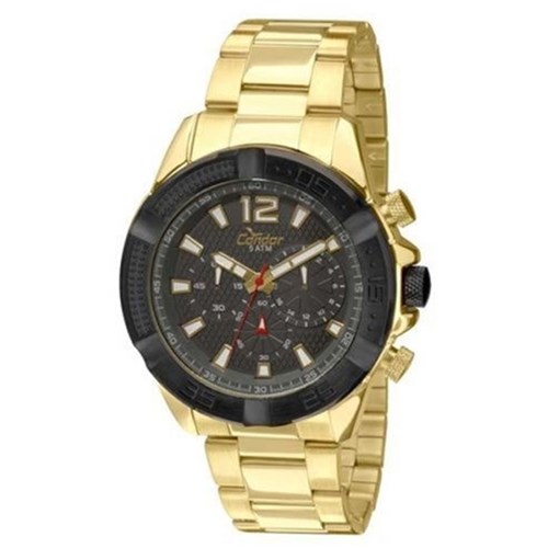 Relogio Masculino Condor Analogico Cronografo Esportivo - Covd54ah/4C - Dourado