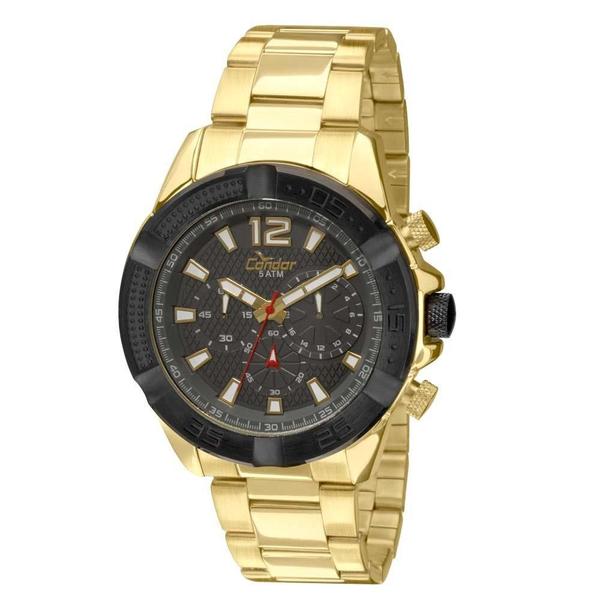 Relogio Masculino Condor Analogico Cronografo Esportivo - Covd54ah/4c - Dourado