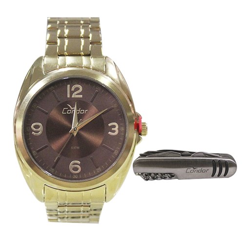 Relógio Masculino Condor Co2035kve/K4m - Dourado