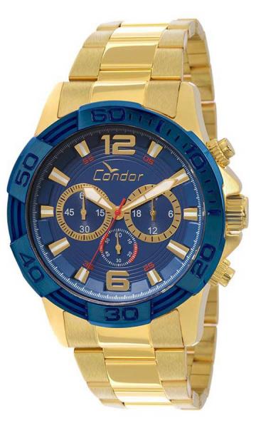 Relogio Masculino Condor Cronografo Dourado COVD54AA4A