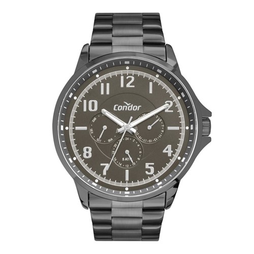 Relógio Masculino Condor Traveller CO6P29JI/4C 46mm Aço Grafite