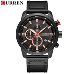 Relógio Masculino Curren 8291 BB Pulseira em Couro ? Preto