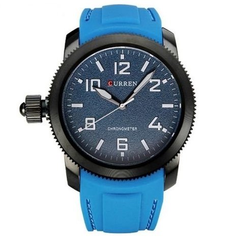 Relógio Masculino Curren Analógico 8173 Azul