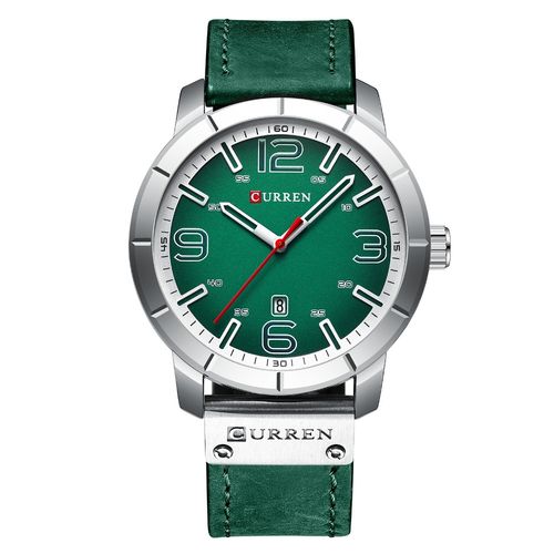 Relógio Masculino Curren Casual Esportivo Aço Inox Verde