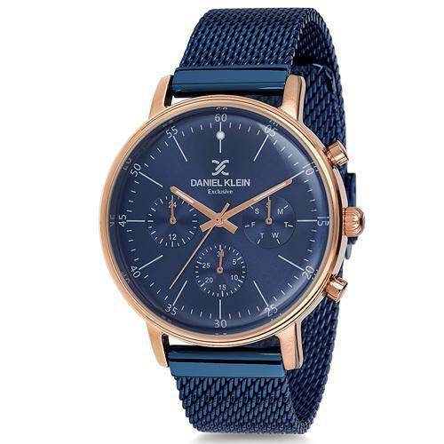 Relogio Masculino Daniel Klein DK11726-6 - Azul/Dourado