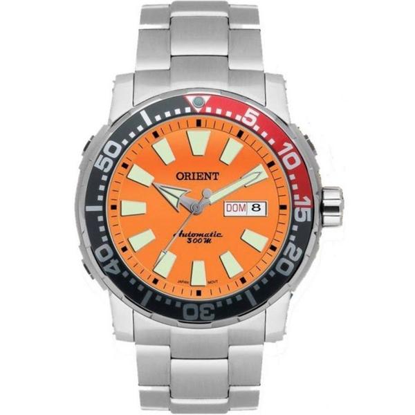 Relogio Masculino de Mergulho Orient Pulseira Extra Prata