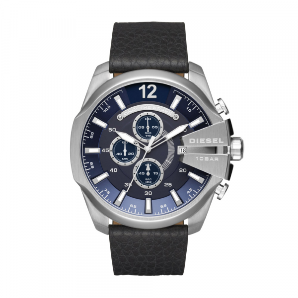 Relógio Masculino Diesel DZ4423/0AN 52mm Pulseira Couro Preta