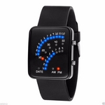 Relógio Masculino Digital 29 Led Pulseira Silicone - Preto