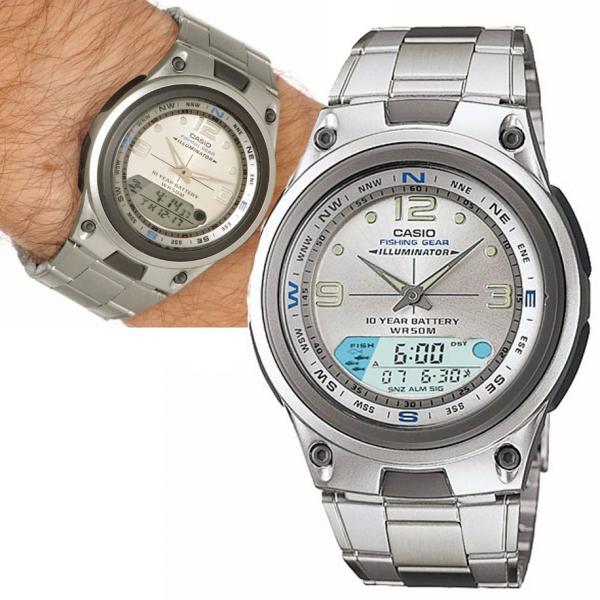 Relogio Masculino Digital Analogico Pesca Prova Dagua Casio Cronometro Alarme Lunar Calendario (aw-82d-7avdf-br)