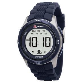 Relogio Masculino Digital Azul Pulseira de Silicone Xgames