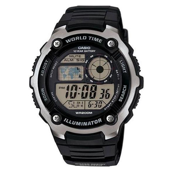 Relógio Masculino Digital Casio AE-2100W-1AVDF - Preto AE2100W1AVDF - Casio*