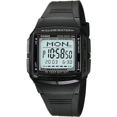 Relógio Masculino Digital Casio Data Bank DB-36-1AV