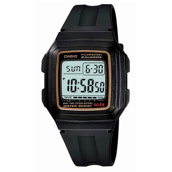 Relógio Masculino Digital Casio F201WA9ADF - Preto F-201WA-9ADF - Casio*