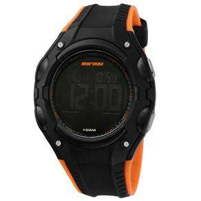 Relógio Masculino Digital Mormaii Action M0787/8L – Preto/Laranja