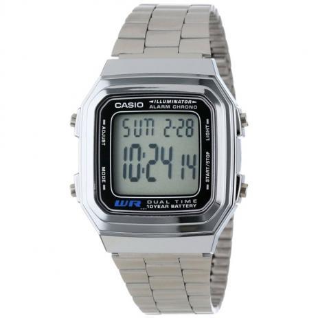 Relógio Masculino Digital Prata Casio A178wa1adfbr