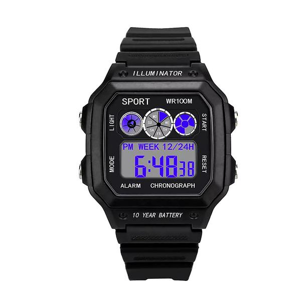 Relógio Masculino Digital Preto à Prova D'água. - Pjk Store