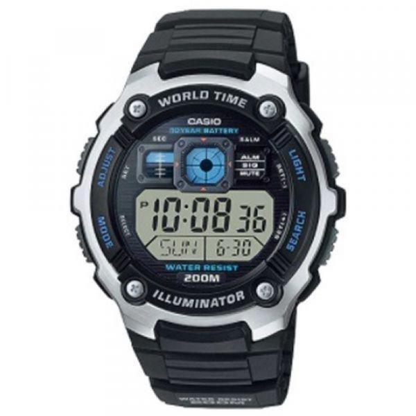 Relógio Masculino Digital Preto com Prata -Casio