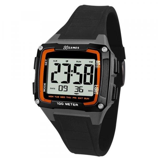 Relogio Masculino Digital Quadrado Preto e Cinza - XGPPD096 - X-games