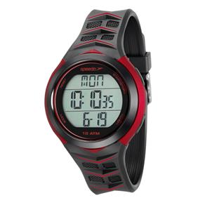 Relógio Masculino Digital Speedo 80621G0EVNP1 - Preto e Vermelho