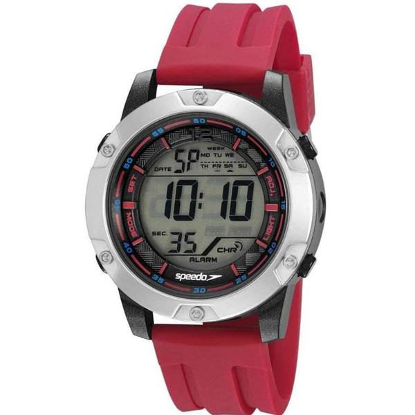 Relógio Masculino Digital Vermelho e Preto Speedo Original - Speddo