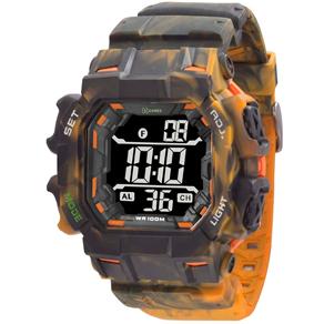 Relógio Masculino Digital X-Games XGPPD079PXOP - Camuflado Laranja