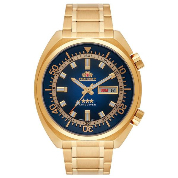 Relogio Masculino Dourado Automatico Orient Original+NF