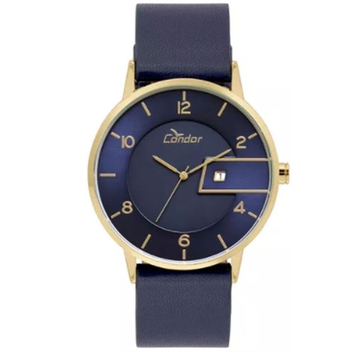 Relógio Masculino Dourado/Azul Condor COGM10AB/2A