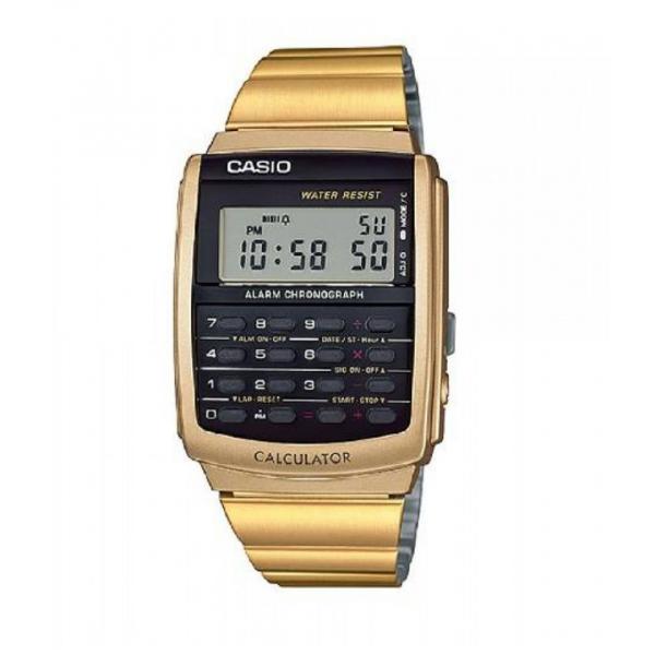 Relógio Masculino Dourado Casio Calculadora CA-506G-9ADF