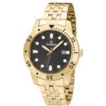 Relogio Masculino Dourado Champion Fundo Preto Data Ca31444u