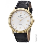 Relogio Masculino Dourado Champion Pulseira Couro Original