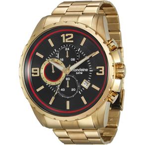 Relógio Masculino Dourado Mondaine Cronógrafo 78729GPMVDA1